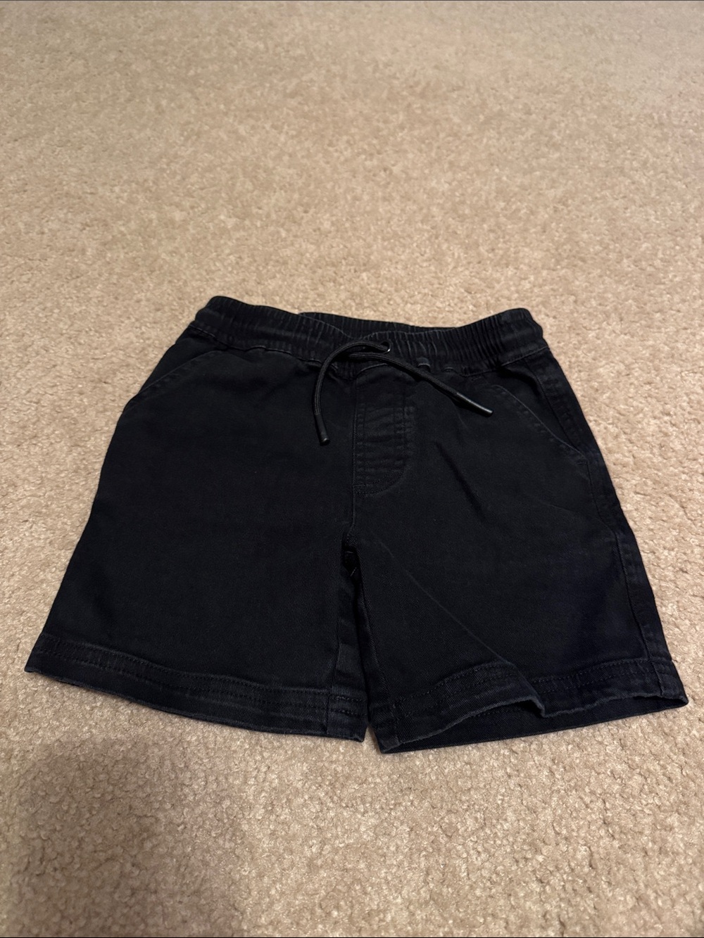 Little Bipsy Black Cotton Twill Shorts